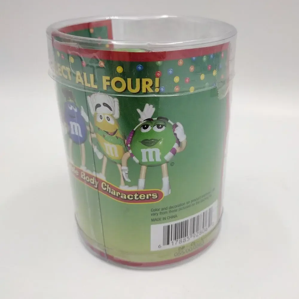 M&M's Red Christmas Bendable Body Character Toy Holiday Collectible NEW